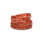 Printed satin ribbon 10 mm Hearts