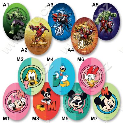 Záplaty nažehl. Disney a jiné DOPRODEJ