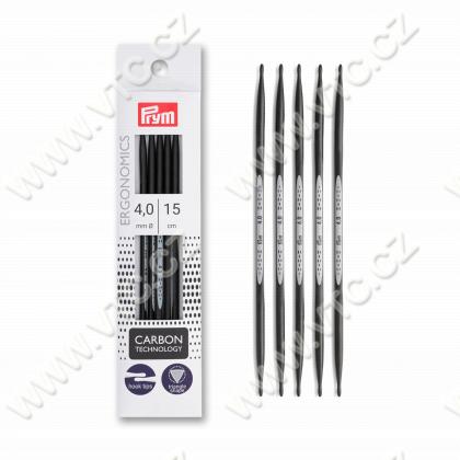 Double-pointed knitting pins 4 mm ERGO CARBON