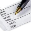 Permanent marking pen + 24 name tabs #2