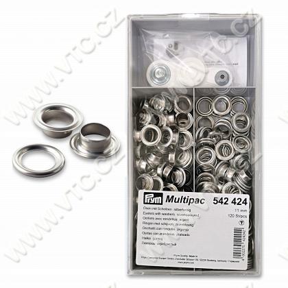 Eyelets 11 mm with washers NI 120 pcs