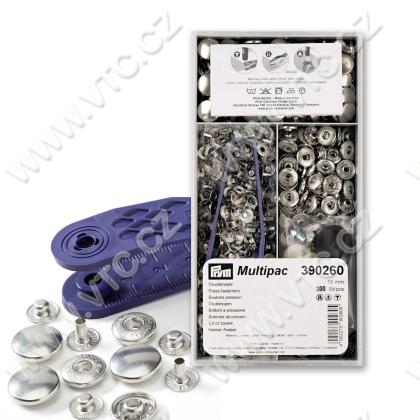 Gombík stáčací ANORAK 15 mm NIKEL 100 ks