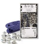 Press fasteners ANORAK 15 mm NICKEL 100 pcs