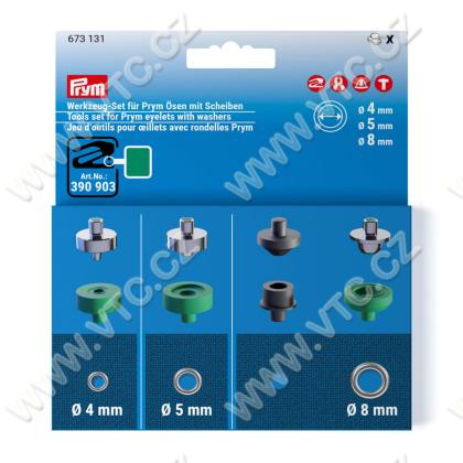 Tools set for PRYM eyelets 4+5+8 mm