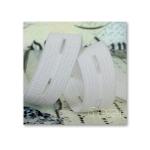 Elastic buttonhole crochet 15 mm white