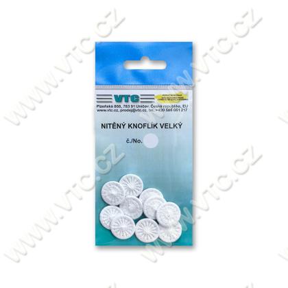 Nitěné knoflíky - velké - karta 10 ks