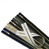 Brass zippers P3 CE 30 cm