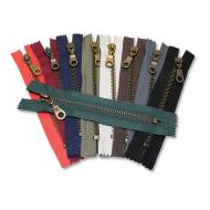Old brass zippers P6Ms 25cm CE