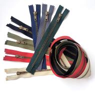 Old brass zippers P6Ms 14 cm CE