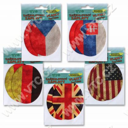 Iron-on patches "flags"