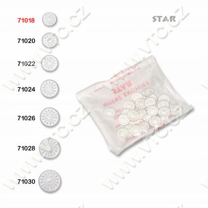 Thread buttons STAR 18 – 25 pcs/pack