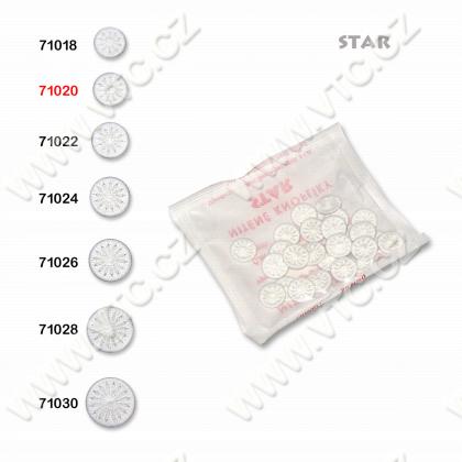 Nitěné knoflíky STAR 20 - balené 25 ks