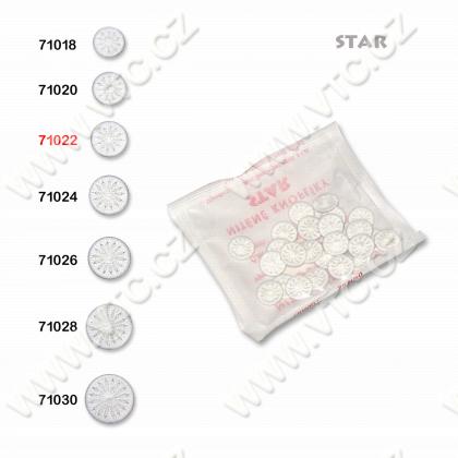 Thread buttons STAR 22 – 25 pcs/pack