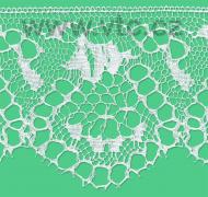 Cotton bobbin lace - 150 mm
