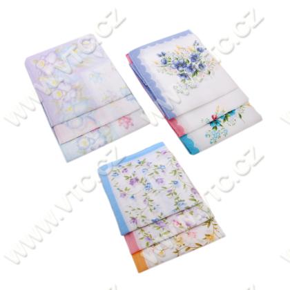 Ladies handkerchief PRINT - 6pcs/pack