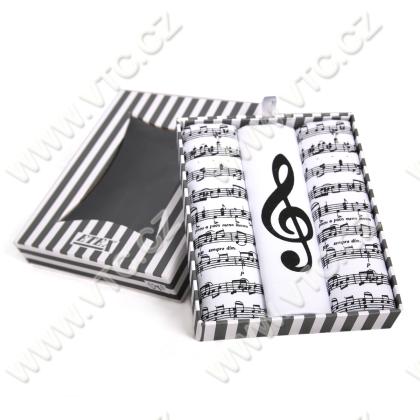 Ladies handkerchief MUSIC - 3 pc/box