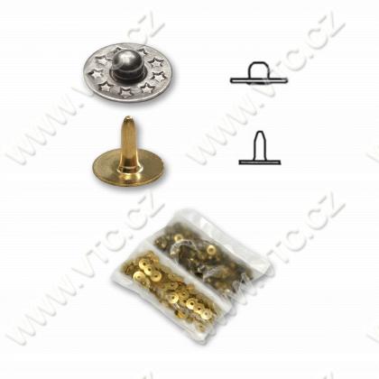 Trouser rivets Liberty - convex 100 pcs