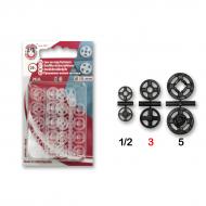 Snap fasteners MIA 3 transparent