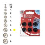 Snap fasteners KIN 6 lacquered
