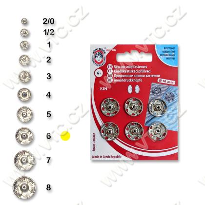 Druckknöpfe KIN 6 Nickel