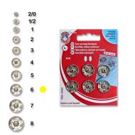 Snap fasteners KIN 6 nickel