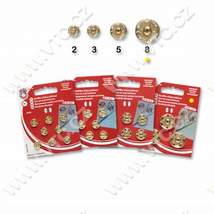 Snap fasteners KIN 8 brass