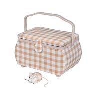 Kazeta na šití L Gingham - set