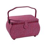 Sewing basket L Burgundy